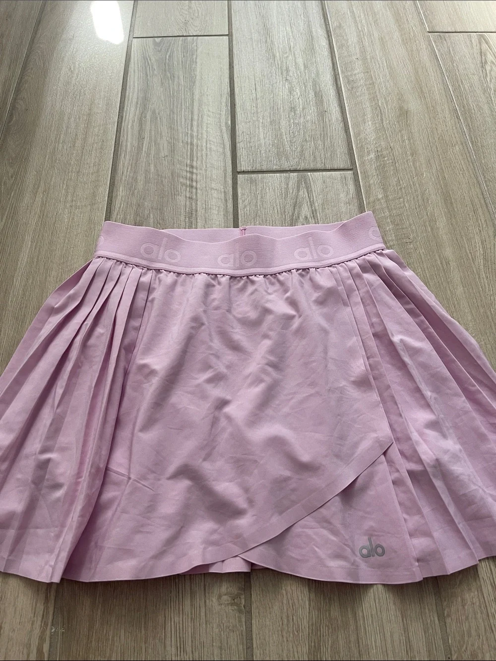 Alo Yoga Aces Pleated Tennis Skirt Skort Sugarplum Pink Sz S 4-6 W6235R